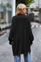 Load image into Gallery viewer, Open Front Dropped Shoulder Longline Cardigan