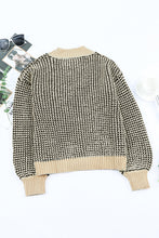 Load image into Gallery viewer, Waffle-Knit Drop Shoulder Button-Down Cardigan