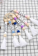 Load image into Gallery viewer, Assorted 2-Pack Mama Beaded Tassel Keychain