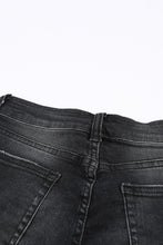 Load image into Gallery viewer, Raw Hem Distressed Denim Shorts