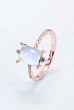 Load image into Gallery viewer, 925 Sterling Silver Square Moonstone Ring
