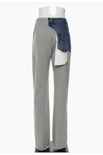 Load image into Gallery viewer, GAWQO Two-Tone Denim Lounge Pants