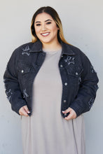 Load image into Gallery viewer, Sweet Generis Star-Crossed Full Size Run Cropped Denim Jacket