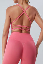 Load image into Gallery viewer, Crisscross Spaghetti Strap Active Bra