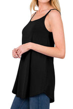 Load image into Gallery viewer, Full Size Spaghetti Strap V-Neck Flowy Tunic Cami