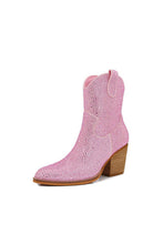 Load image into Gallery viewer, Melody Rhinestone Ankle Booties