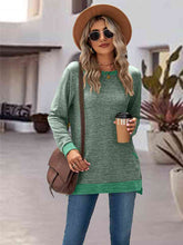 Load image into Gallery viewer, Round Neck Long Sleeve Blouse