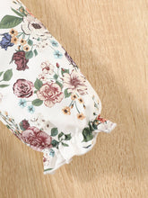 Load image into Gallery viewer, Floral Print Frill Trim Flounce Sleeve Dress