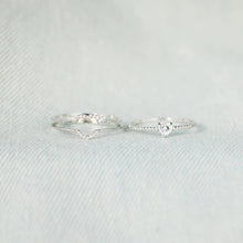 Load image into Gallery viewer, 925 Sterling Silver Inlaid Zircon Heart Ring