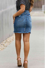 Load image into Gallery viewer, RISEN Amelia Full Size Denim Mini Skirt
