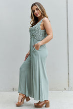 Load image into Gallery viewer, HEYSON Watch Me Full Size Crochet Detail Jumpsuit