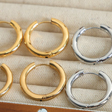 Load image into Gallery viewer, 18K Gold-Plated Huggie Earrings