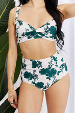 Load image into Gallery viewer, Marina West Swim Take A Dip Twist High-Rise Bikini in Forest
