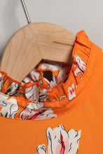 Load image into Gallery viewer, Girls Ruffle Decoration Flare Sleeve Dress