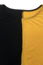 Load image into Gallery viewer, Plus Size Two-Tone Tie Front Top and Pants Set with Pockets