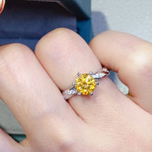 Load image into Gallery viewer, 2 Carat Moissanite 925 Sterling Silver Ring