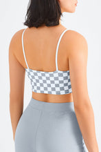 Load image into Gallery viewer, Breathable Checkered Sports Bra