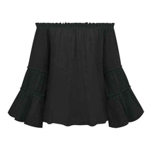 Load image into Gallery viewer, Off-Shoulder Frill Trim Blouse