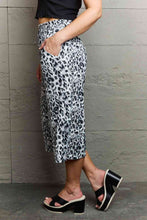 Load image into Gallery viewer, Ninexis Leopard High Waist Flowy Wide Leg Pants with Pockets