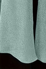 Load image into Gallery viewer, Contrast Ribbed Round Neck Long Sleeve Dress