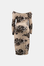 Load image into Gallery viewer, Full Size Floral Off-Shoulder Midi Dress