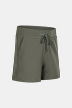 Load image into Gallery viewer, Drawstring Waist Yoga Shorts