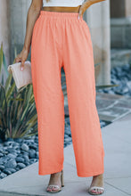 Load image into Gallery viewer, Textured Wide Leg High Waist Pants