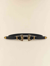Load image into Gallery viewer, Double Buckle PU Leather Belt