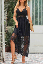 Load image into Gallery viewer, Lace Crisscross Back Sleeveless Maxi Dress