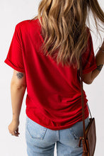 Load image into Gallery viewer, Heart Round Neck Short Sleeve T-Shirt