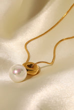 Load image into Gallery viewer, Freshwater Pearl Pendant 18K Gold-Plated Necklace