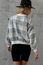 Load image into Gallery viewer, Plaid Button Down Jacket with Pockets