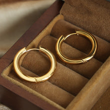 Load image into Gallery viewer, 18K Gold-Plated Huggie Earrings