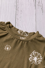 Load image into Gallery viewer, Girls Dandelion Print Round Neck Tee