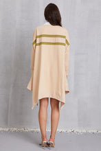 Load image into Gallery viewer, Half Button Handkerchief Hem Dress
