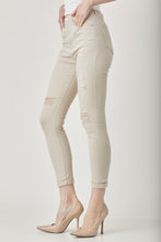 Load image into Gallery viewer, RISEN Distressed Skinny Jeans in Khaki