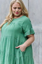 Load image into Gallery viewer, HEYSON Sweet As Can Be Full Size Textured Woven Babydoll Dress