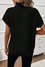 Load image into Gallery viewer, Turtleneck Short Sleeve Sweater