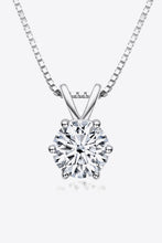 Load image into Gallery viewer, 925 Sterling Silver 1 Carat Moissanite Pendant Necklace