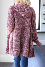 Load image into Gallery viewer, Heathered Open Front Cardigan with Pockets