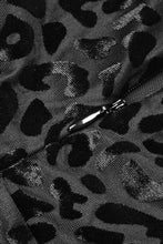 Load image into Gallery viewer, Leopard Burnout Velvet Strapless Maxi Dress with Gloves