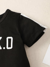 Load image into Gallery viewer, Boys Letter Graphic T-Shirt and Shorts Set