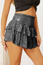 Load image into Gallery viewer, Sequin Layered Mini Skirt