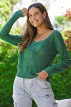 Load image into Gallery viewer, Lace Detail Openwork Knit Top
