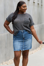 Load image into Gallery viewer, e.Luna Full Size Chunky Knit Short Sleeve Top in Gray