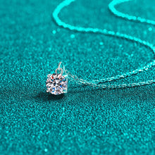 Load image into Gallery viewer, 1 Carat Moissanite 925 Sterling Silver Necklace