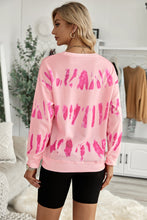 Load image into Gallery viewer, Printed Dropped Shoulder Round Neck Sweatshirt