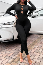 Load image into Gallery viewer, Cutout Round Neck Jumpsuit