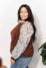 Load image into Gallery viewer, And The Why Full Size Foil Printed Sleeve Top