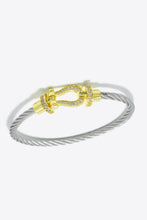 Load image into Gallery viewer, Men Rhinestone Cable Bracelet